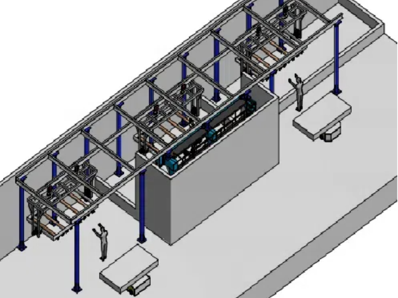 消失模自动流涂线
